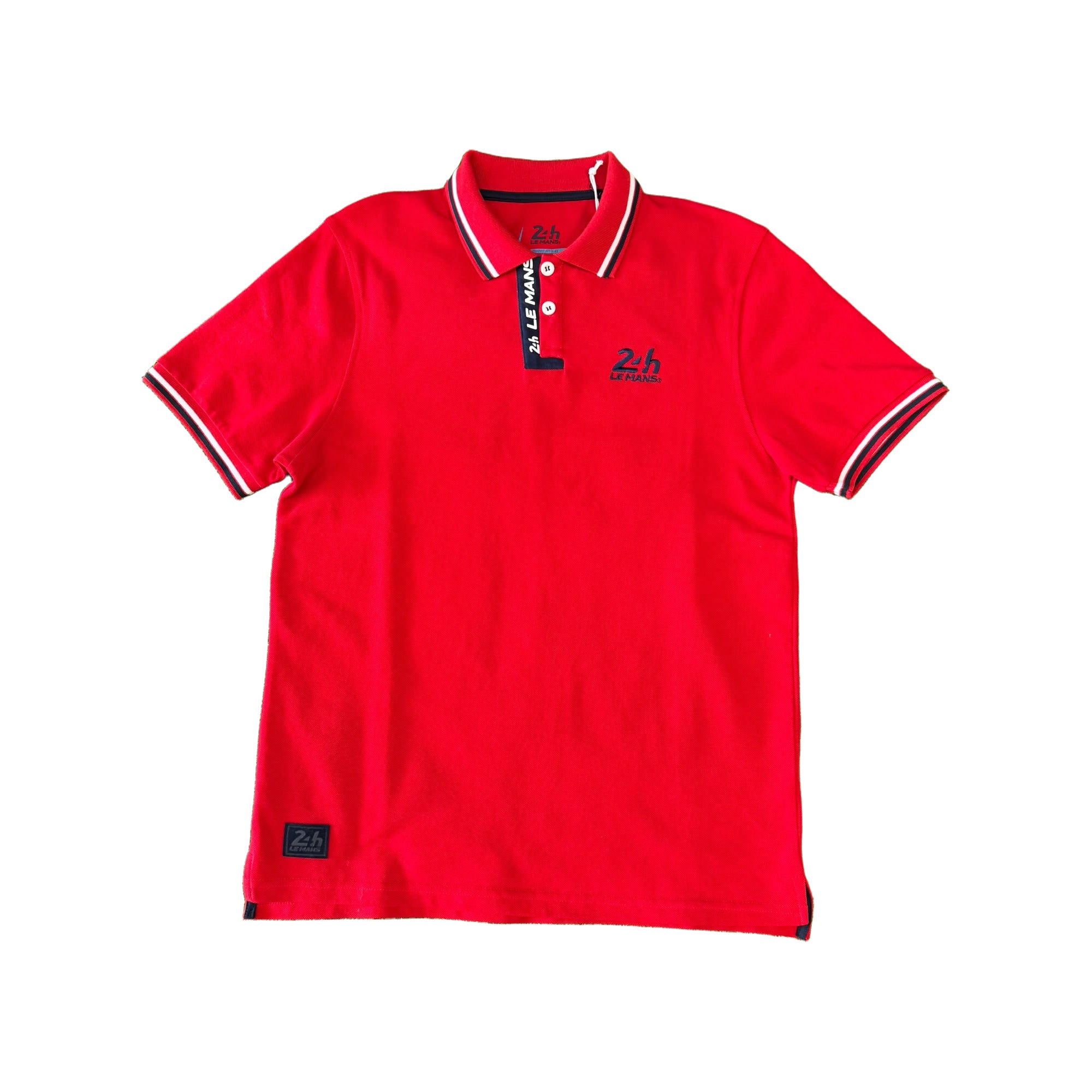 LEMANS Polo 24H Classic rossa a maniche corte 