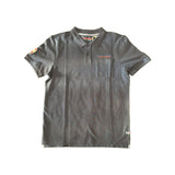 LEMANS Polo King of Cool Pochet blu con taschino 