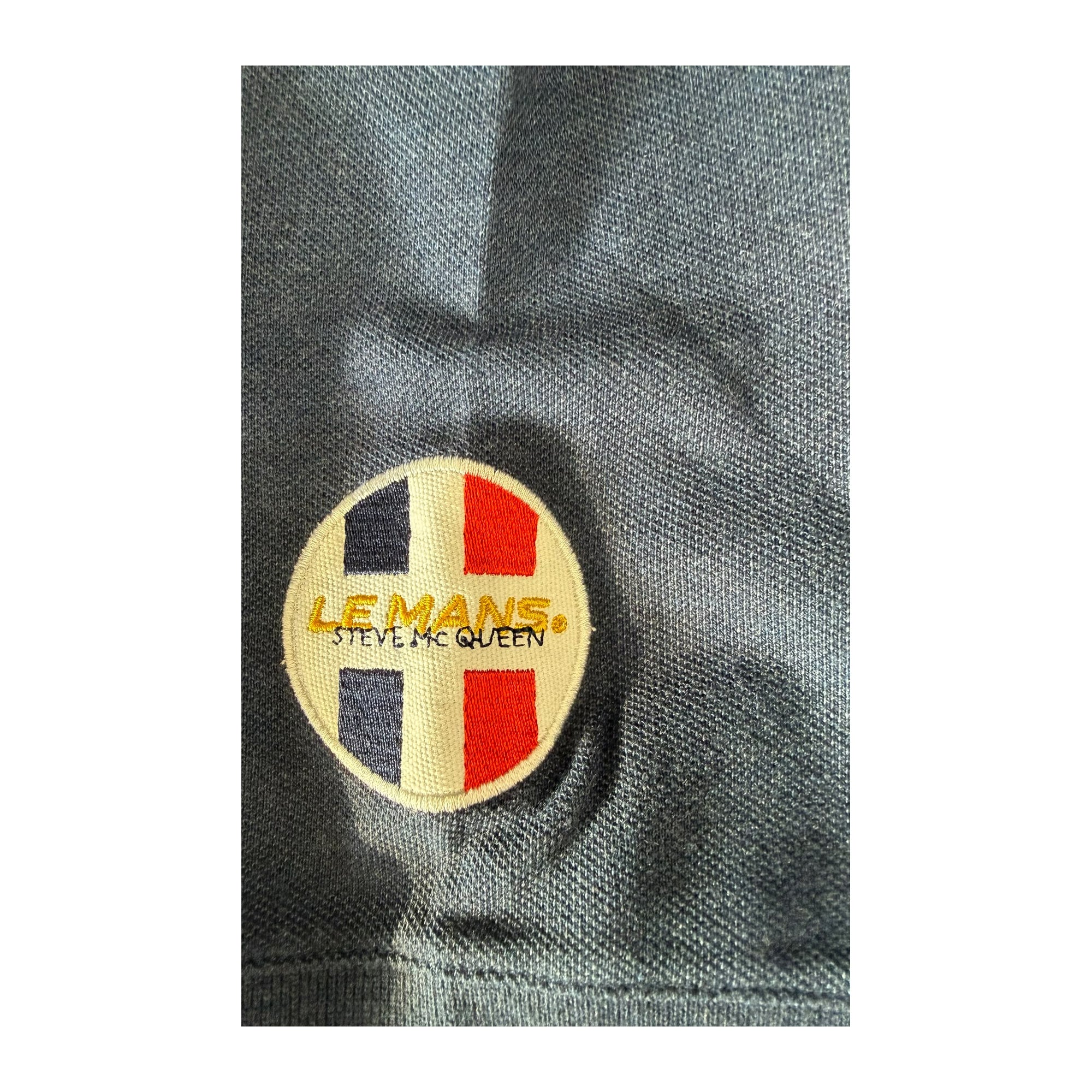 LEMANS Polo King of Cool Pochet blu con taschino 
