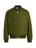 Men's light green bomber jacket in water-repellent cotton