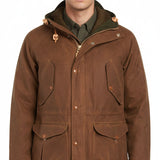 MANIFATTURA CECCARELLI Parka uomo in cotone New Fisherman dark tan 