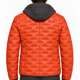 MILESTONE Giacca uomo Alonso arancione in pelle con cappuccio 