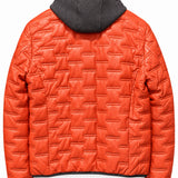 MILESTONE Giacca uomo Alonso arancione in pelle con cappuccio 