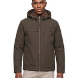 MILESTONE Giacca uomo Harry verde scuro in misto cotone cerato 