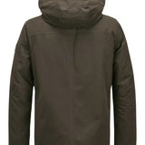 MILESTONE Giacca uomo Harry verde scuro in misto cotone cerato 