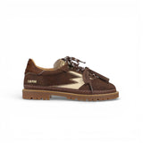 MOACONCEPT Sneaker donna Club Peak in suede marrone con dettaglio cavallino 