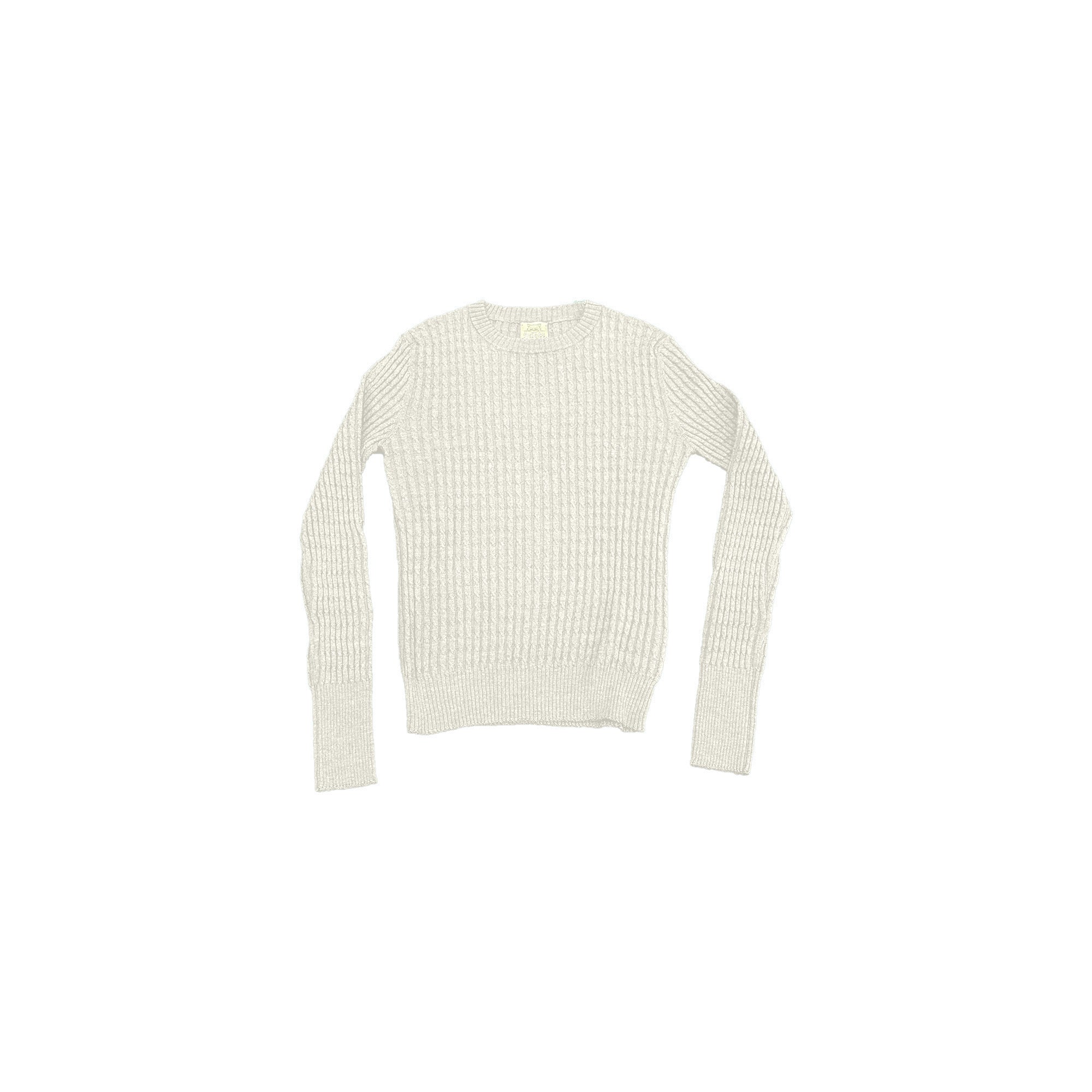 RAKKI Maglione donna Catherine girocollo in Cashwool bianco lana 