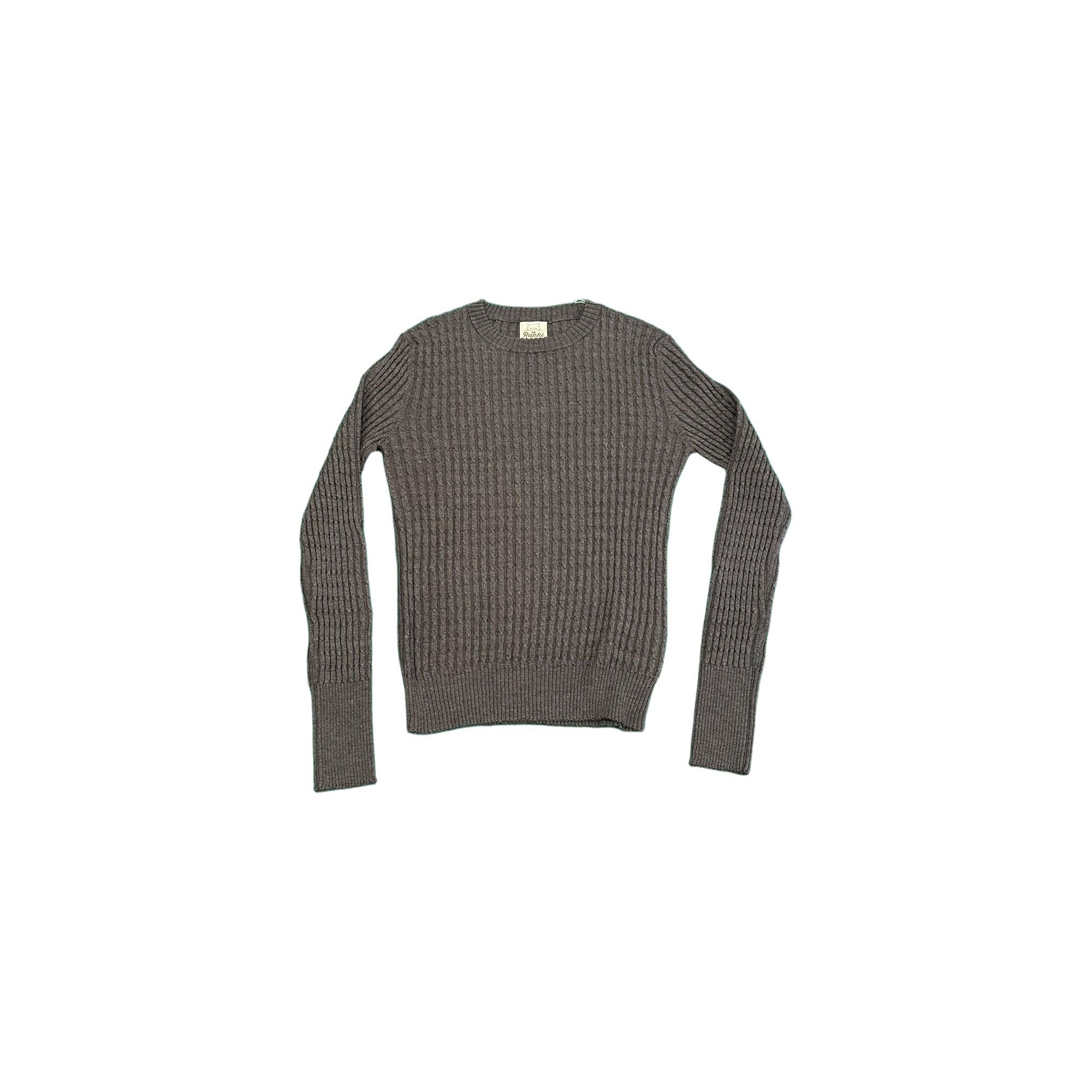 RAKKI Maglione donna Catherine girocollo in Cashwool cioccolato 