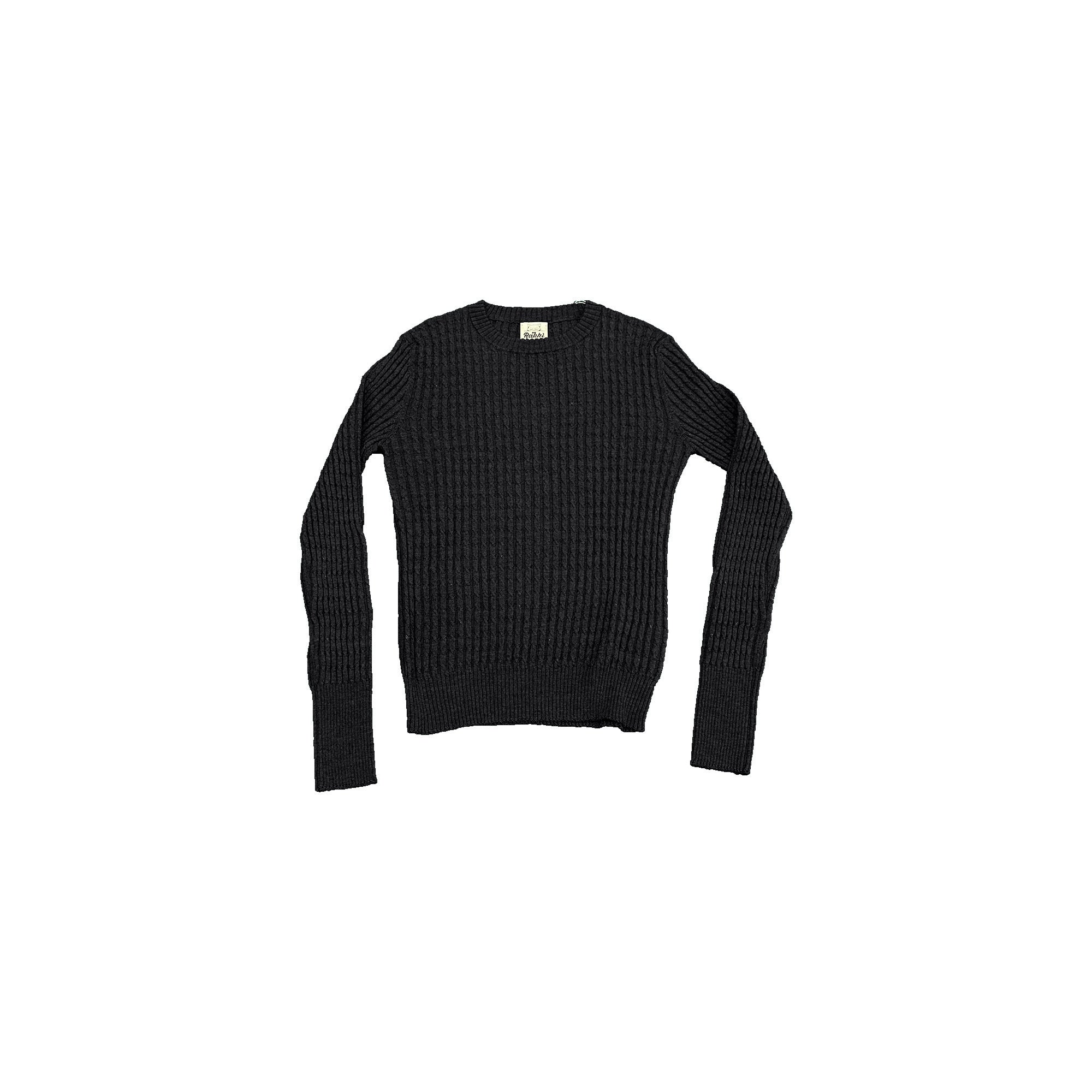RAKKI Maglione donna Catherine girocollo in Cashwoo nero 