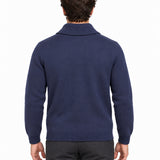 RAKKI Cardigan uomo blu notte Elegant Man in baby lambswool 