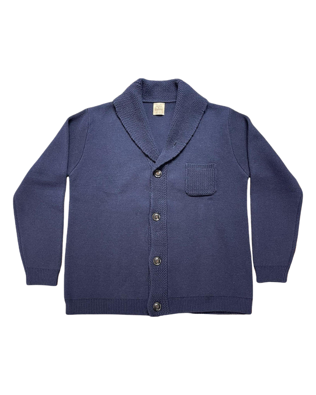 RAKKI Cardigan uomo blu notte Elegant Man in baby lambswool 
