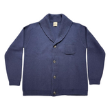 RAKKI Cardigan uomo blu notte Elegant Man in baby lambswool 