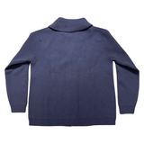 RAKKI Cardigan uomo blu notte Elegant Man in baby lambswool 