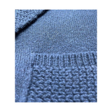 RAKKI Cardigan uomo blu notte Elegant Man in baby lambswool 