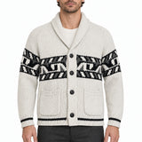 RAKKI Cardigan blazer Holman Ghiaccio in lambswool 