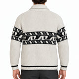 RAKKI Cardigan blazer Holman Ghiaccio in lambswool 