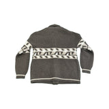 RAKKI Cardigan blazer Holman Ulivo con motivo geometrico 