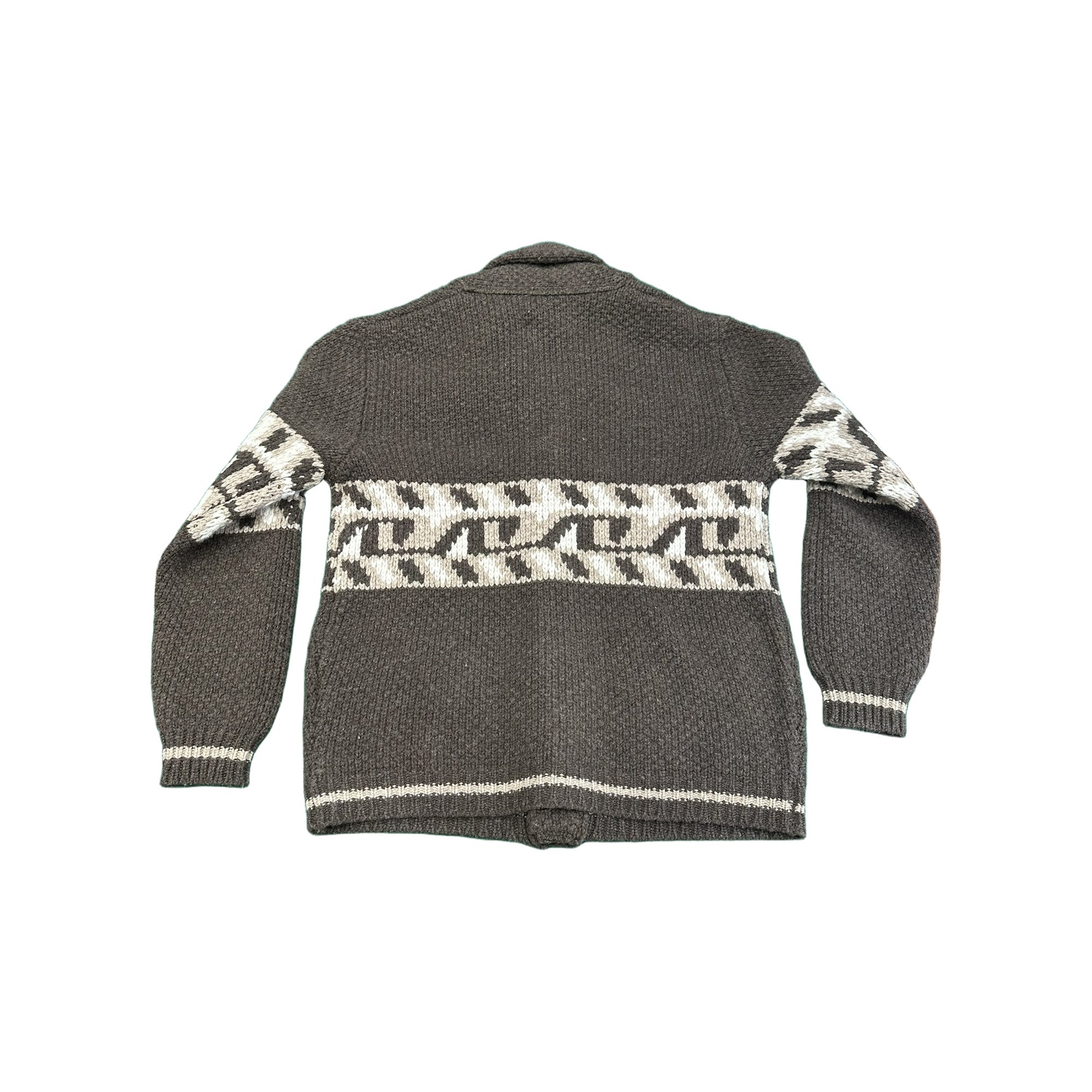 RAKKI Cardigan blazer Holman Ulivo con motivo geometrico 