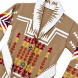 RAKKI Cappotto Navajo cammello in baby lambswool con cintura, 100% Made in Italy 
