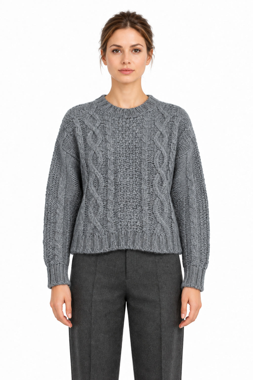 RAKKI Maglione donna Philosophy Woman piombo in mohair 