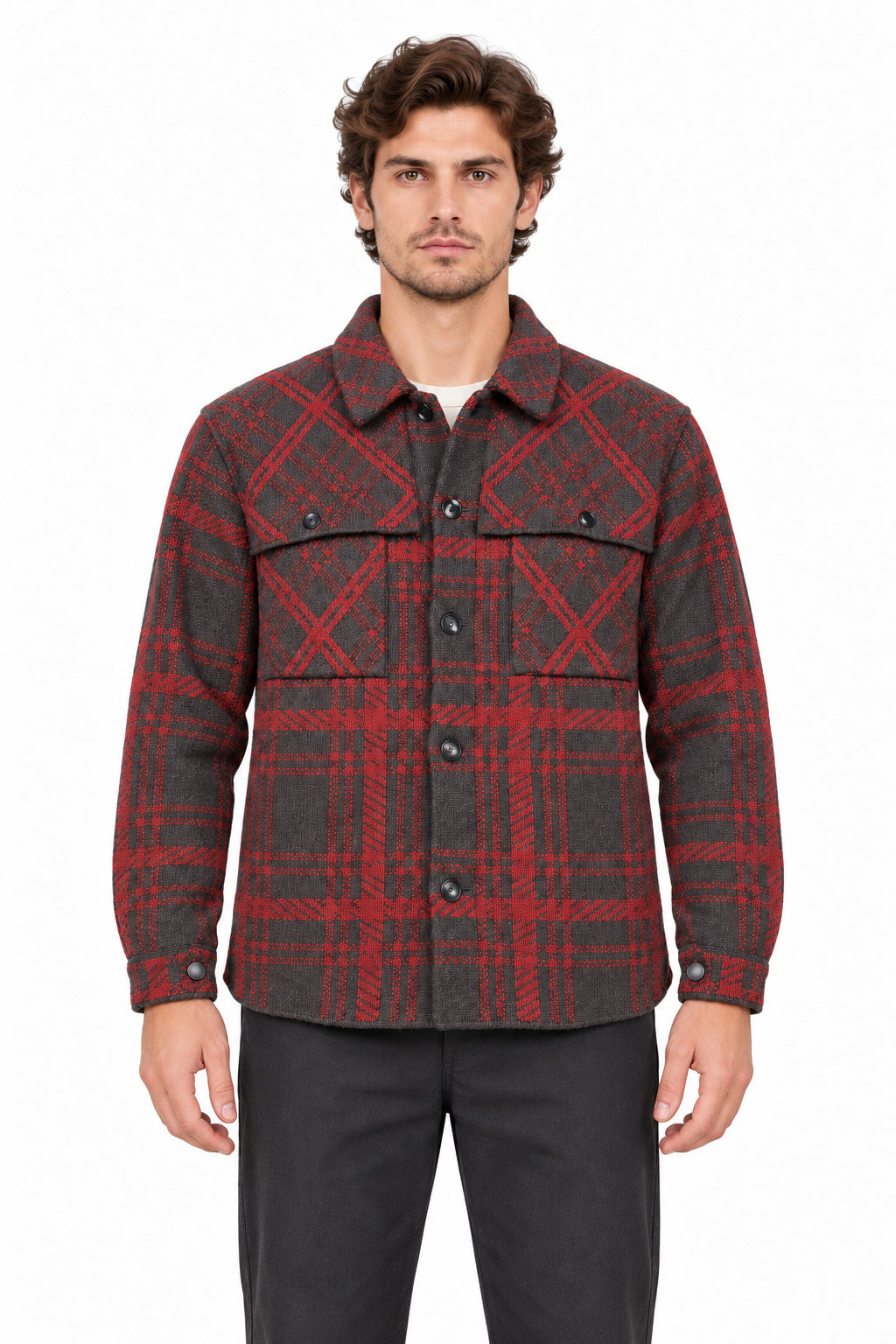 RAKKI Giacca Sierra W VL cioccolato in lambswool tartan 