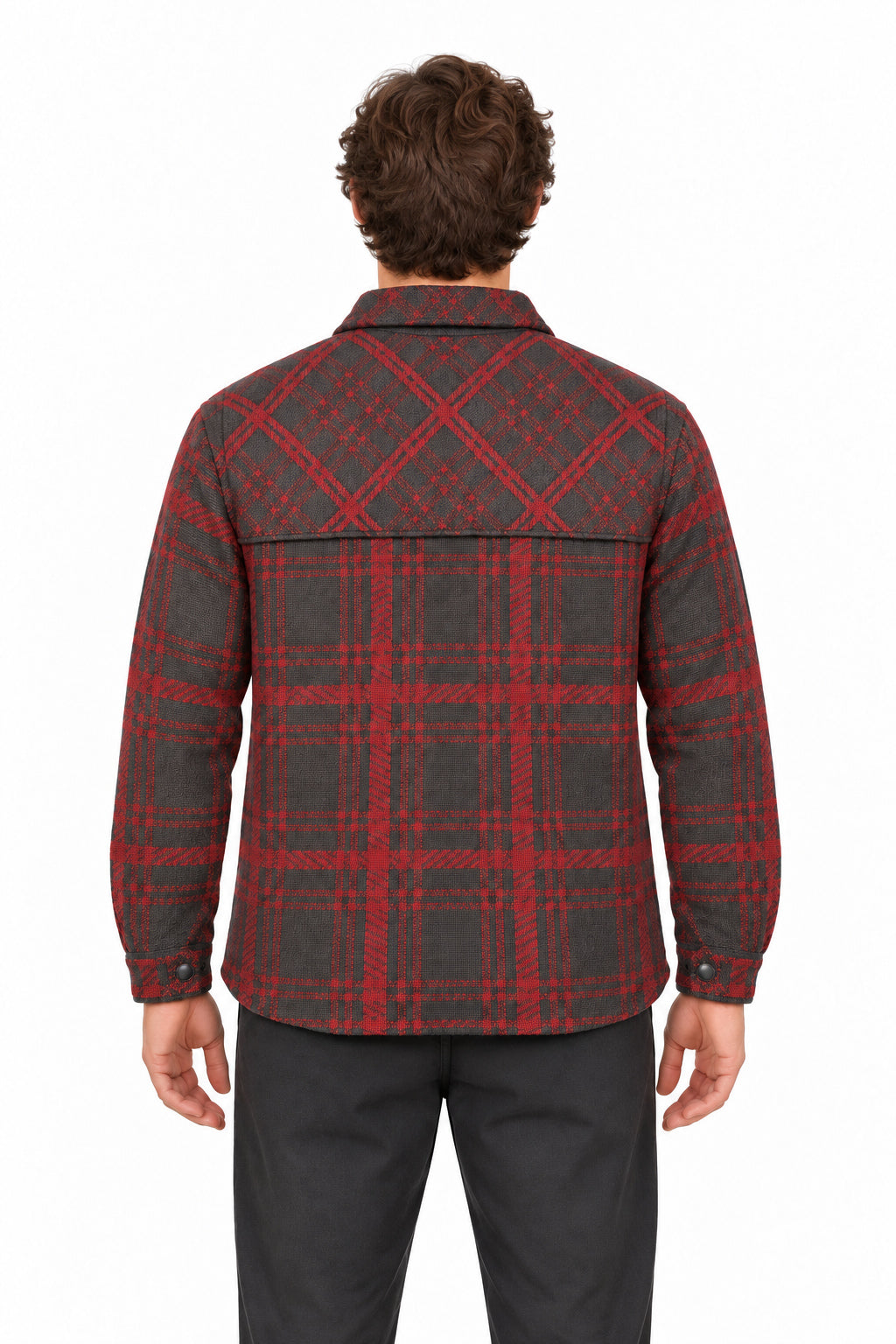 RAKKI Giacca Sierra W VL cioccolato in lambswool tartan 