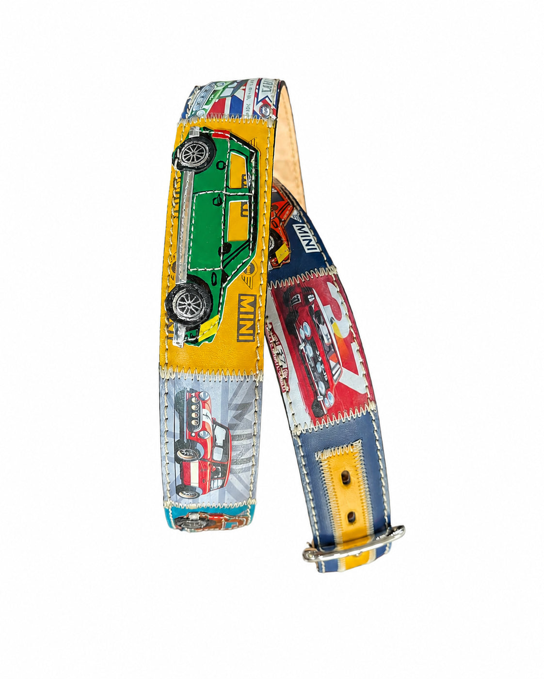RED BELTS Cintura artigianale in pelle Mini Grand Prix 
