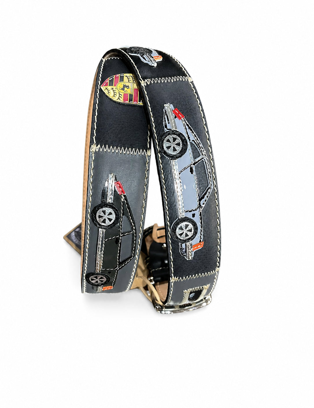 RED BELTS Cintura artigianale in pelle Porsche 1973 
