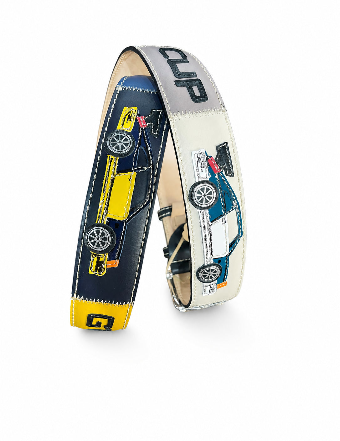 RED BELTS Cintura artigianale in pelle Porsche GT3 