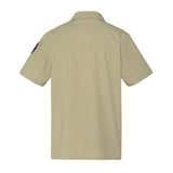 SCHOTT Camicia uomo Bacton kaki in cotone a maniche corte 