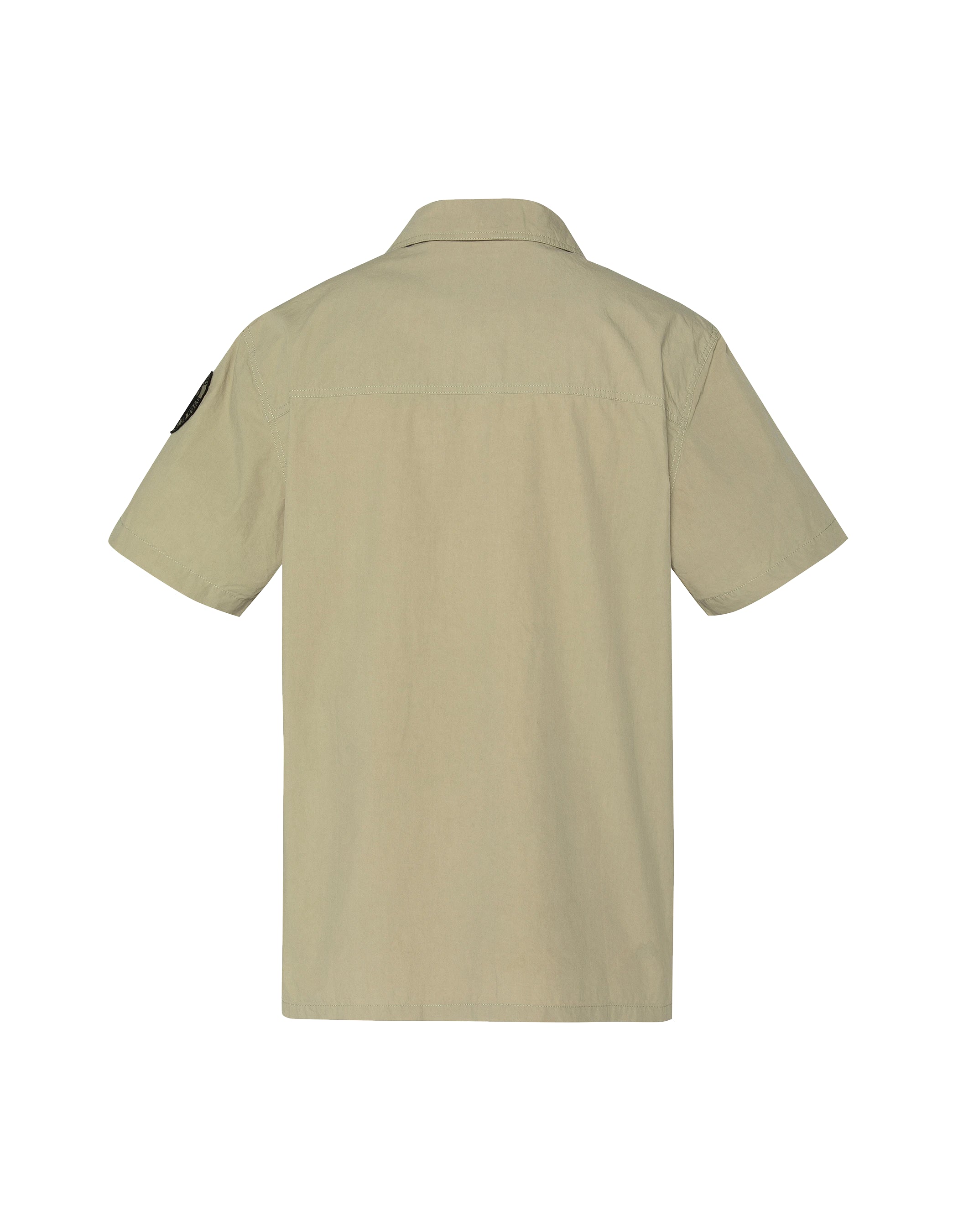SCHOTT Camicia uomo Bacton kaki in cotone a maniche corte 