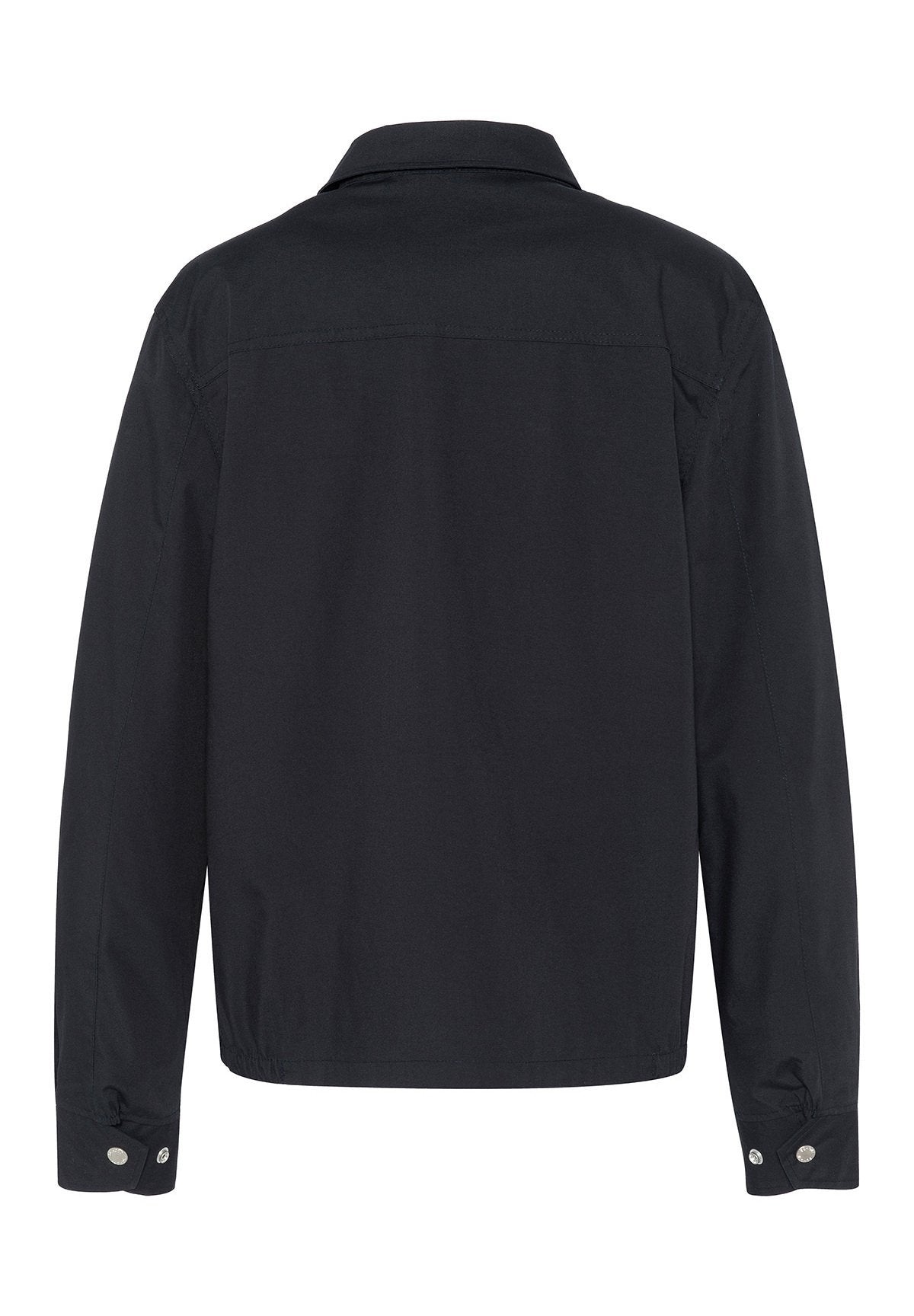 SCHOTT Giacca Cadam blu con zip e colletto 
