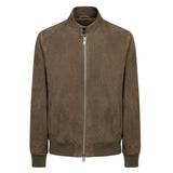 SCHOTT Giacca Fritz Jungle Green in pelle scamosciata 