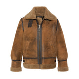 SCHOTT Giacca uomo LC1259 B-3 in montone color senape 