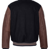 SCHOTT Giacca varsity LC Teddy BD2 navy con maniche a contrasto 