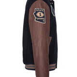SCHOTT Giacca varsity LC Teddy BD2 navy con maniche a contrasto 