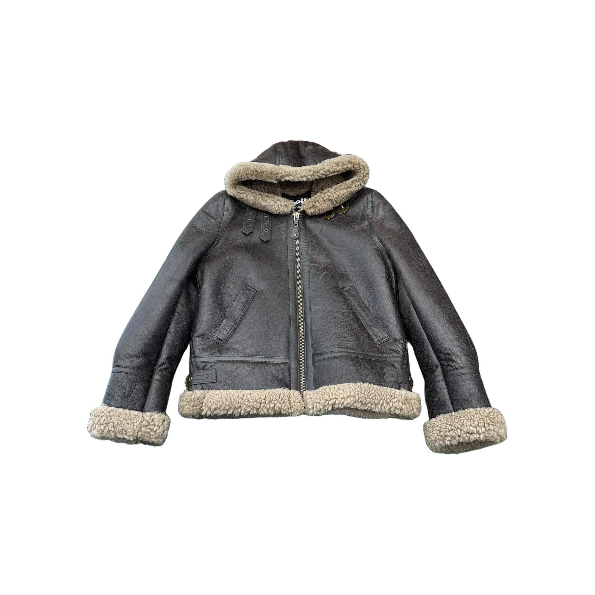 SCHOTT Giacca LCW1257H cordovan in montone con cappuccio 