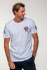 T-shirt uomo 427 in cotone bianco a maniche corte
