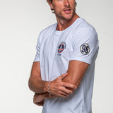SHELBY T-shirt uomo 427 in cotone bianco a maniche corte 