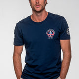 SHELBY T-shirt uomo 427 in cotone blu navy a maniche corte 