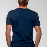SHELBY T-shirt uomo 427 in cotone blu navy a maniche corte 