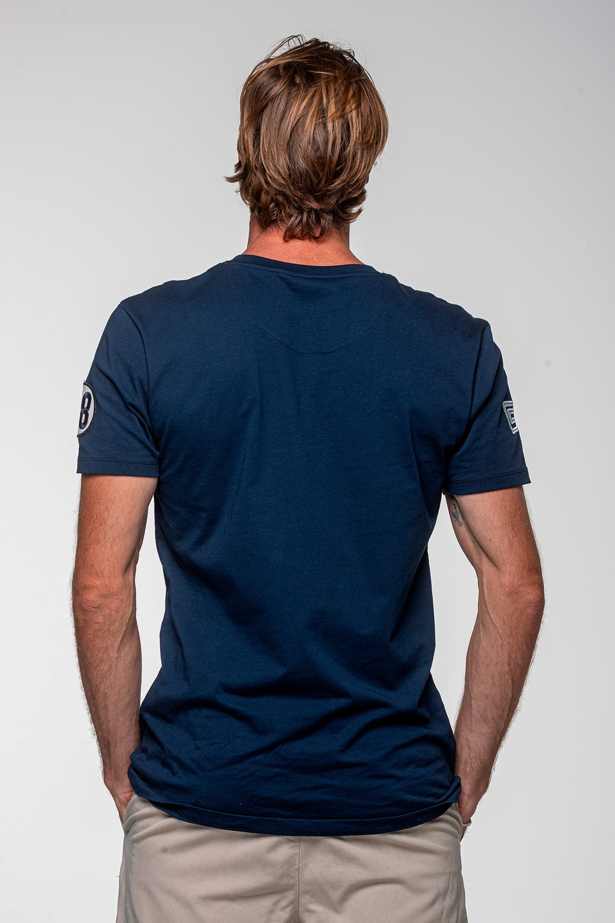SHELBY T-shirt uomo 427 in cotone blu navy a maniche corte 