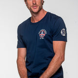 SHELBY T-shirt uomo 427 in cotone blu navy a maniche corte 