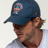 SHELBY Cappello baseball unisex Texas blu navy con visiera curva 