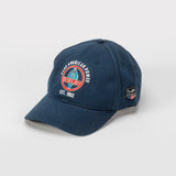 SHELBY Cappello baseball unisex Texas blu navy con visiera curva 
