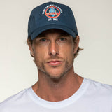 SHELBY Cappello baseball unisex Texas blu navy con visiera curva 
