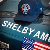 SHELBY Cappello baseball unisex Texas blu navy con visiera curva 