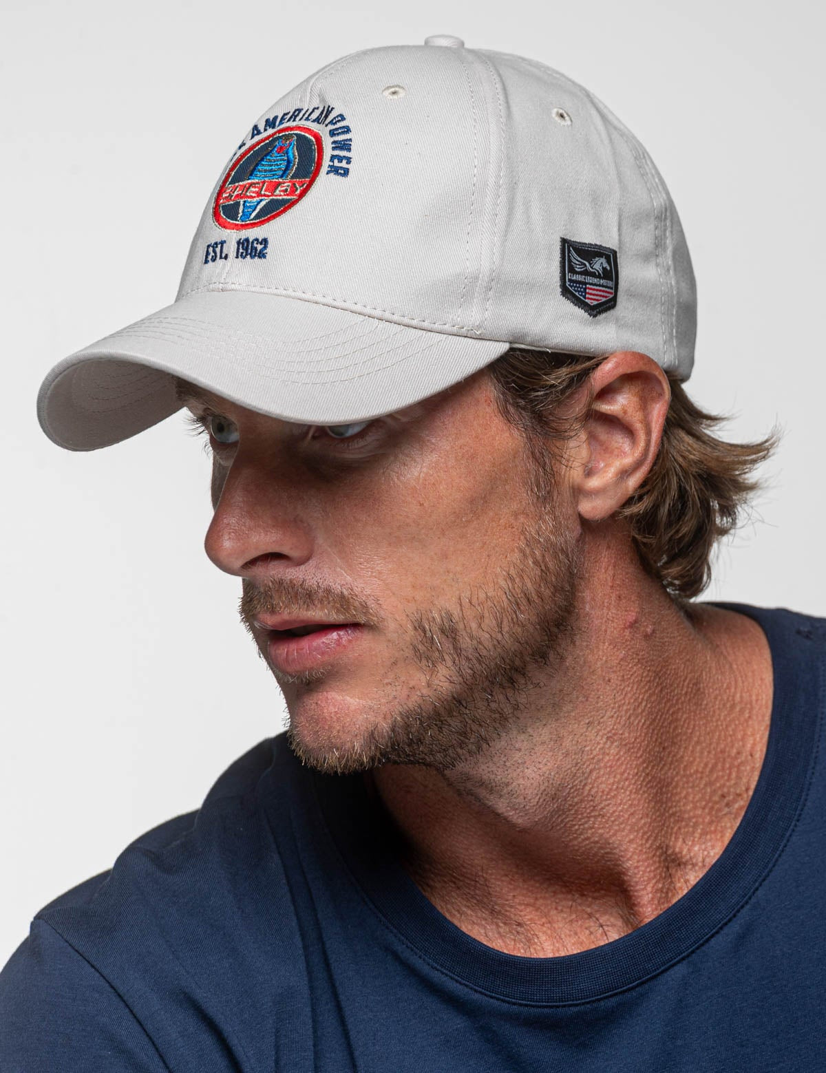 SHELBY Cappello baseball unisex Texas ecru con visiera curva 