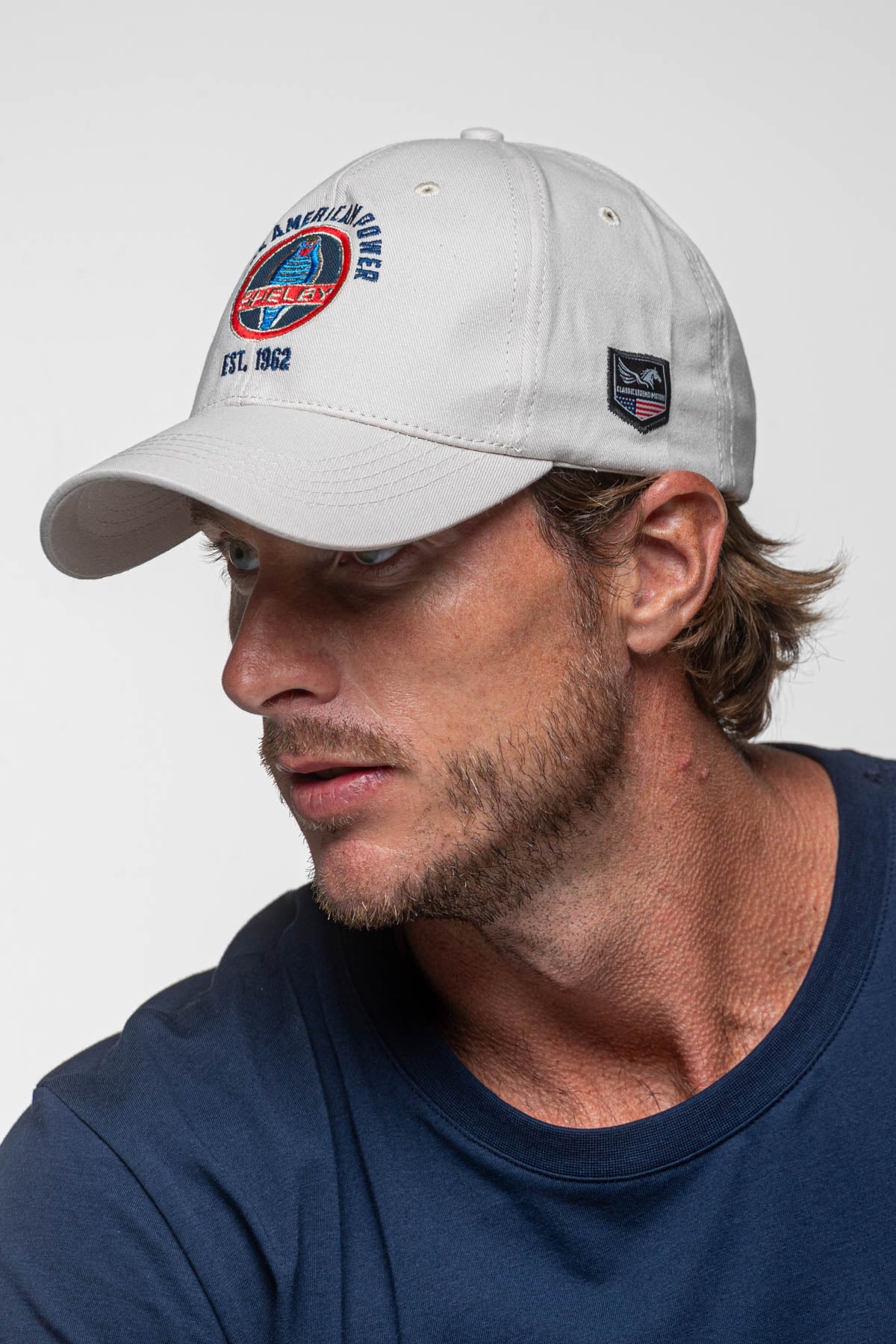 SHELBY Cappello baseball unisex Texas ecru con visiera curva 