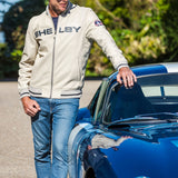 SHELBY Bomber uomo Dallas in pelle di montone ecru con zip 
